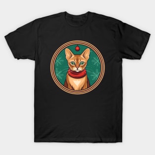 Abyssinian Cat Xmas, Love Cats T-Shirt